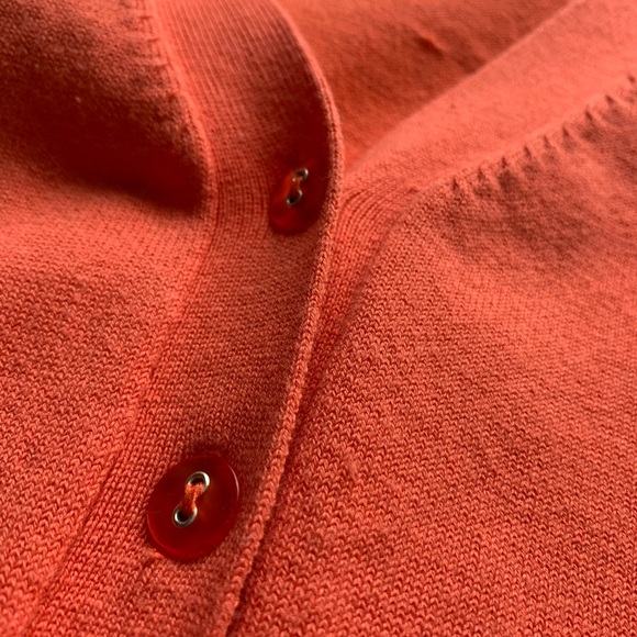 COPY - XS, George, coral short sleeve cardigan - Picture 5 of 6